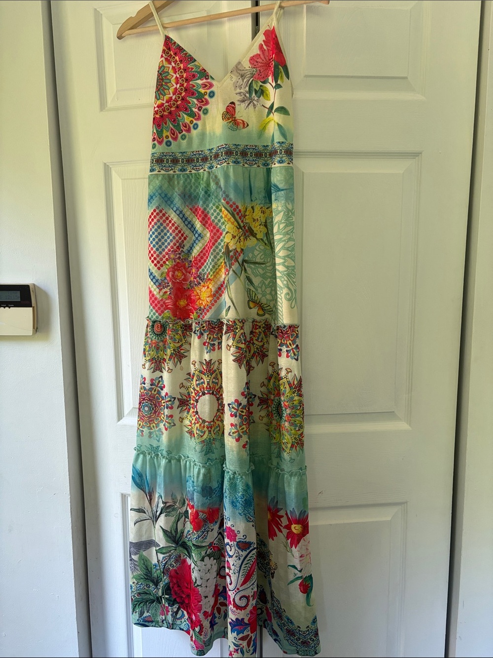 101 Dees size Floral Spaghetti strap long dress S\M